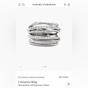 David Yurman Crossover Wide with Diamonds
